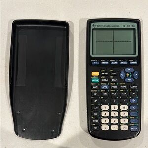 Texas Instruments TI-83 Plus Graphing Calculator - Black and Gray
